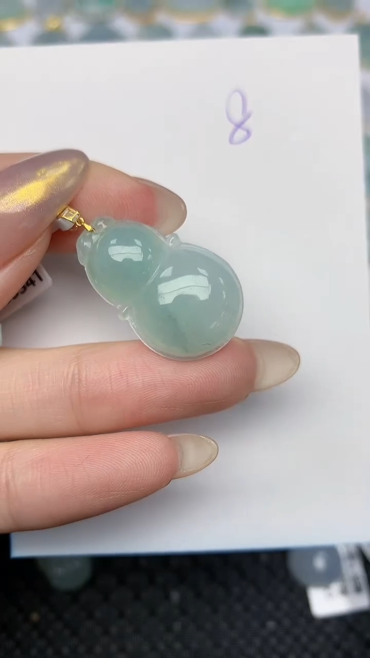 【闪购商品】翡翠颈饰18K金镶嵌 天然翡翠A货