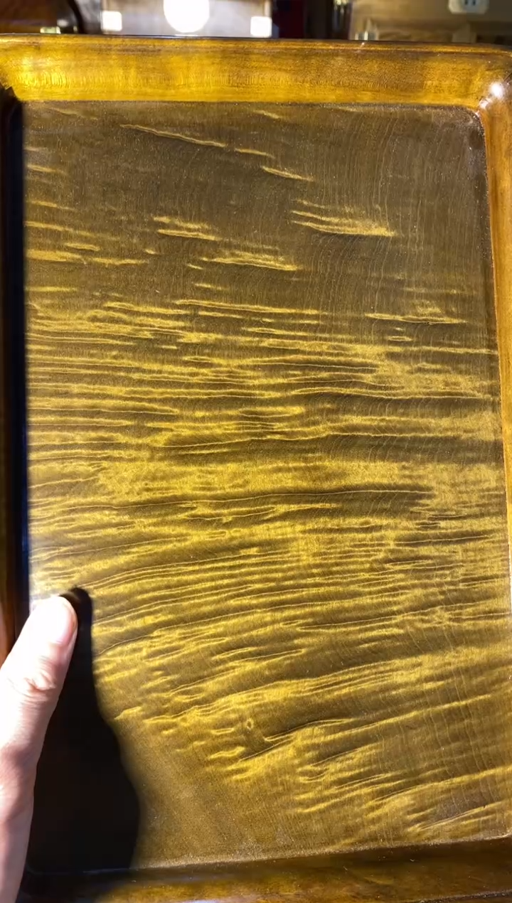 【闪购商品】金丝楠木艺陰沉文承盤F20