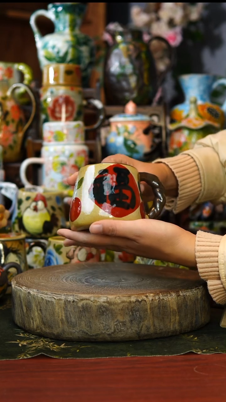 陶瓷91景德镇手工手绘釉下彩陶瓷