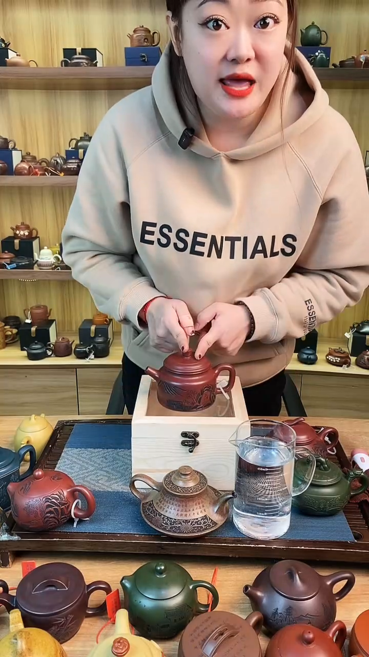 【闪购商品】紫砂茶壶龙血砂观山德钟壶【雪】