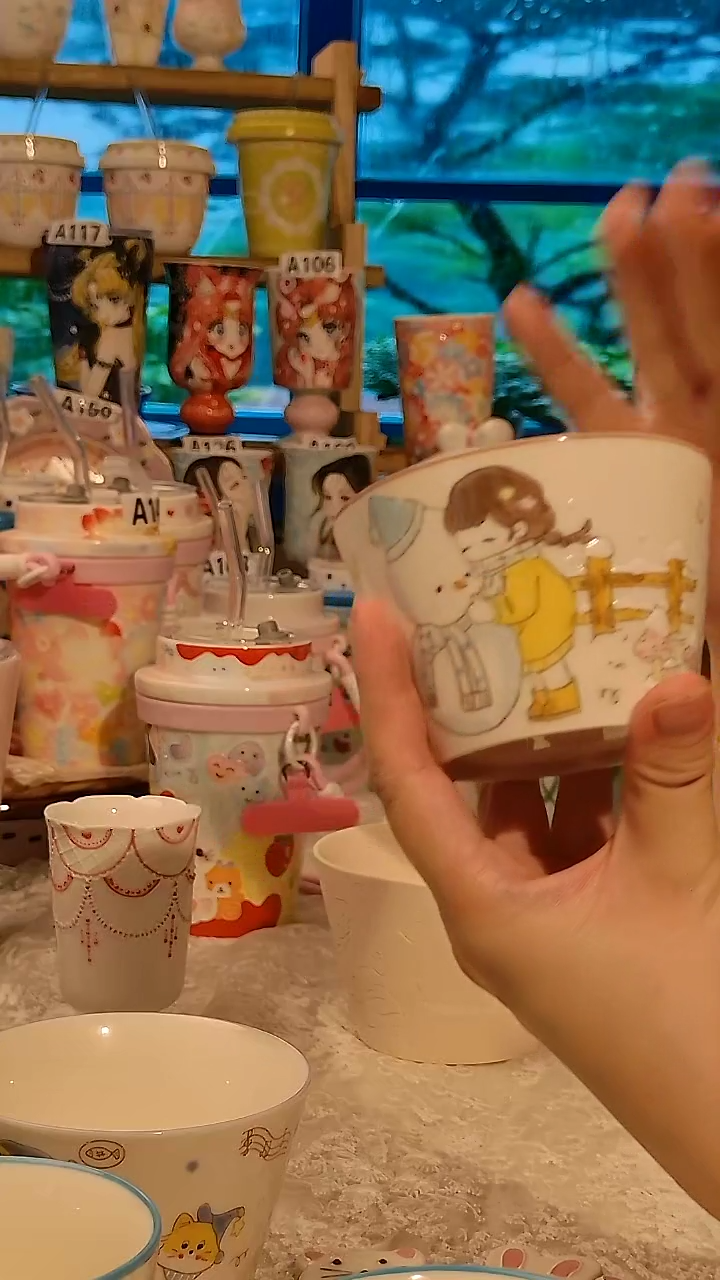 陶瓷景德镇手绘陶瓷杯