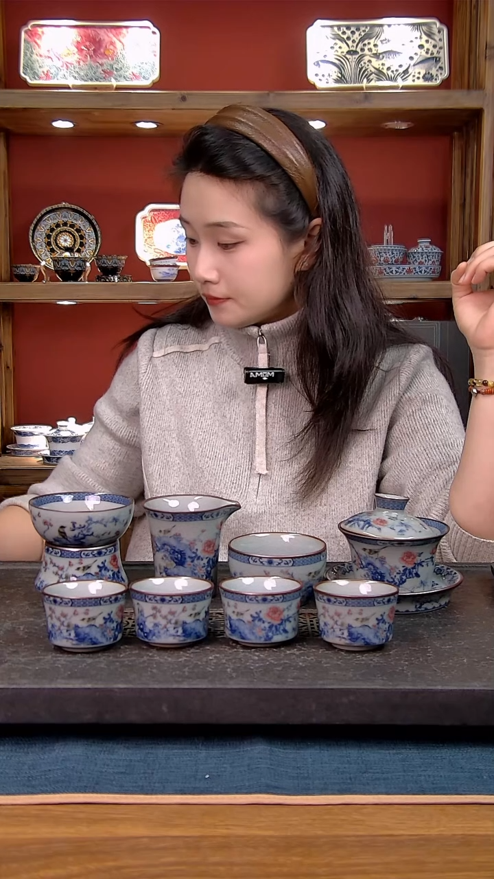 简装家用款8件套 老陶泥开片纹陶瓷茶具