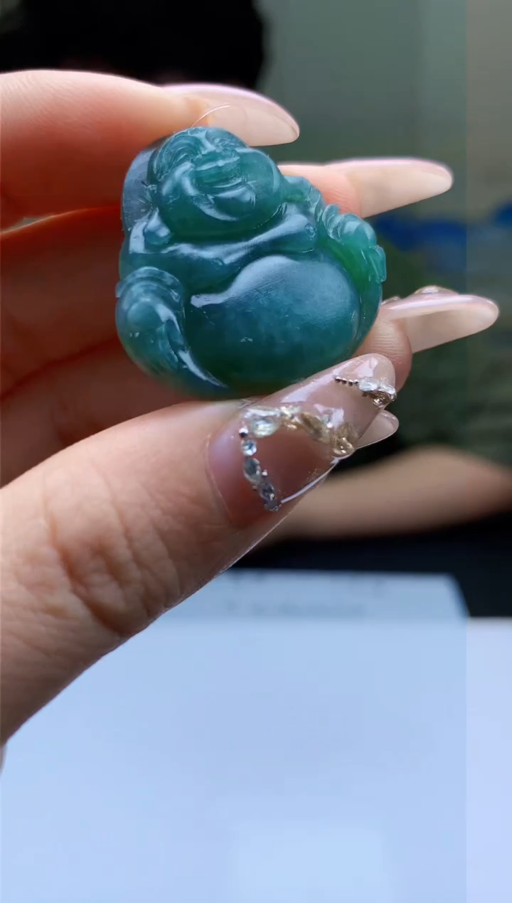 【闪购商品】定制翡翠未镶嵌4688ty-毛货挂件19