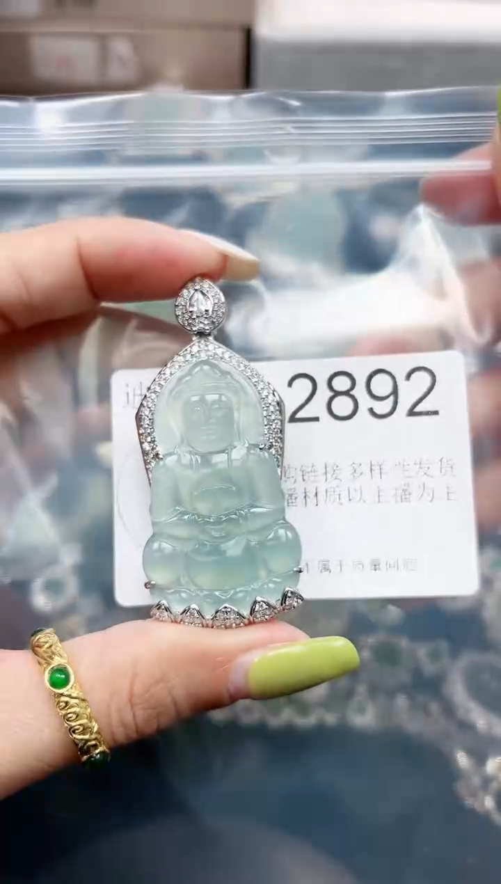 【闪购商品】翡翠颈饰未镶嵌2892赠皮绳