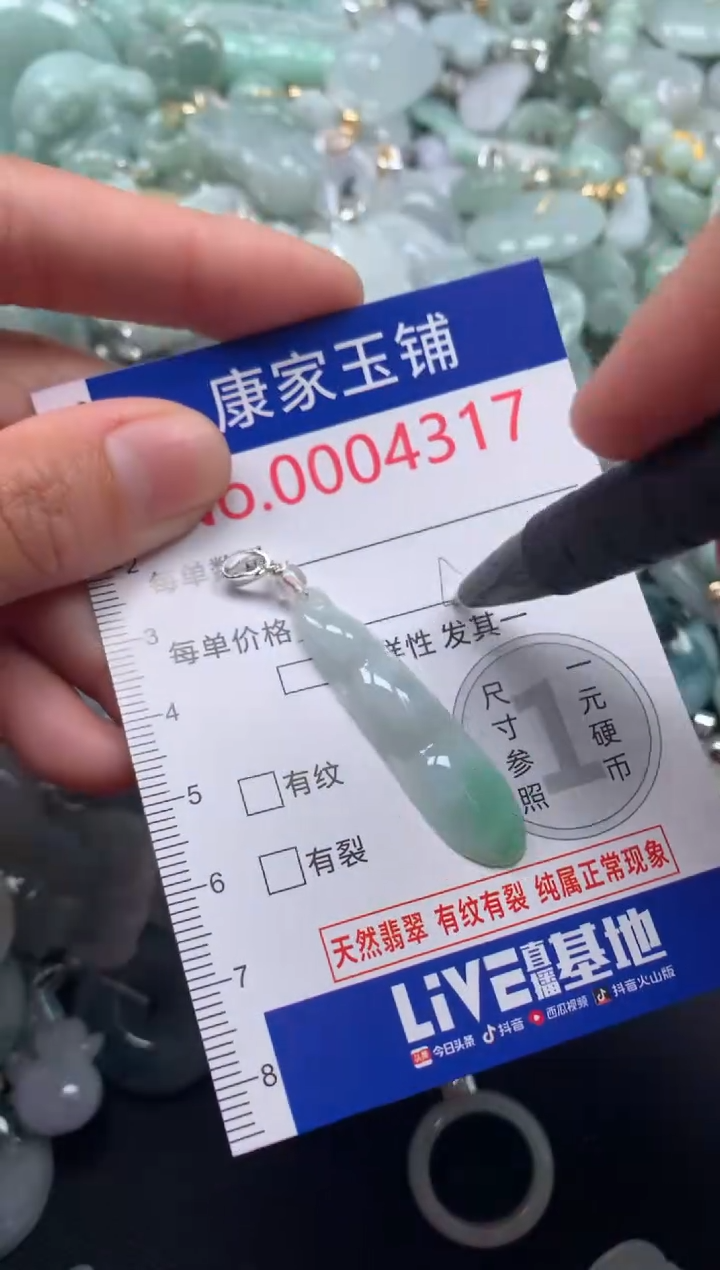 颈饰未镶嵌翡翠4317