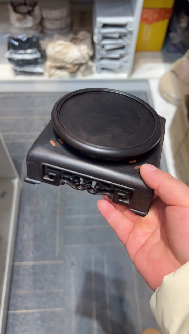 【闪购商品】黑酸枝木类端景台工艺品底座2