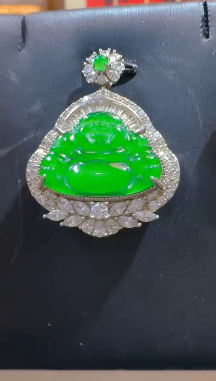 翡翠未镶嵌吊坠(赠链)天然A货翡翠