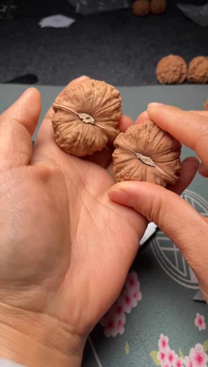 把件文玩核桃w370  南瓜墩  43尺