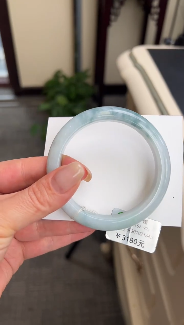 未镶嵌手镯翡翠飘花56.6
