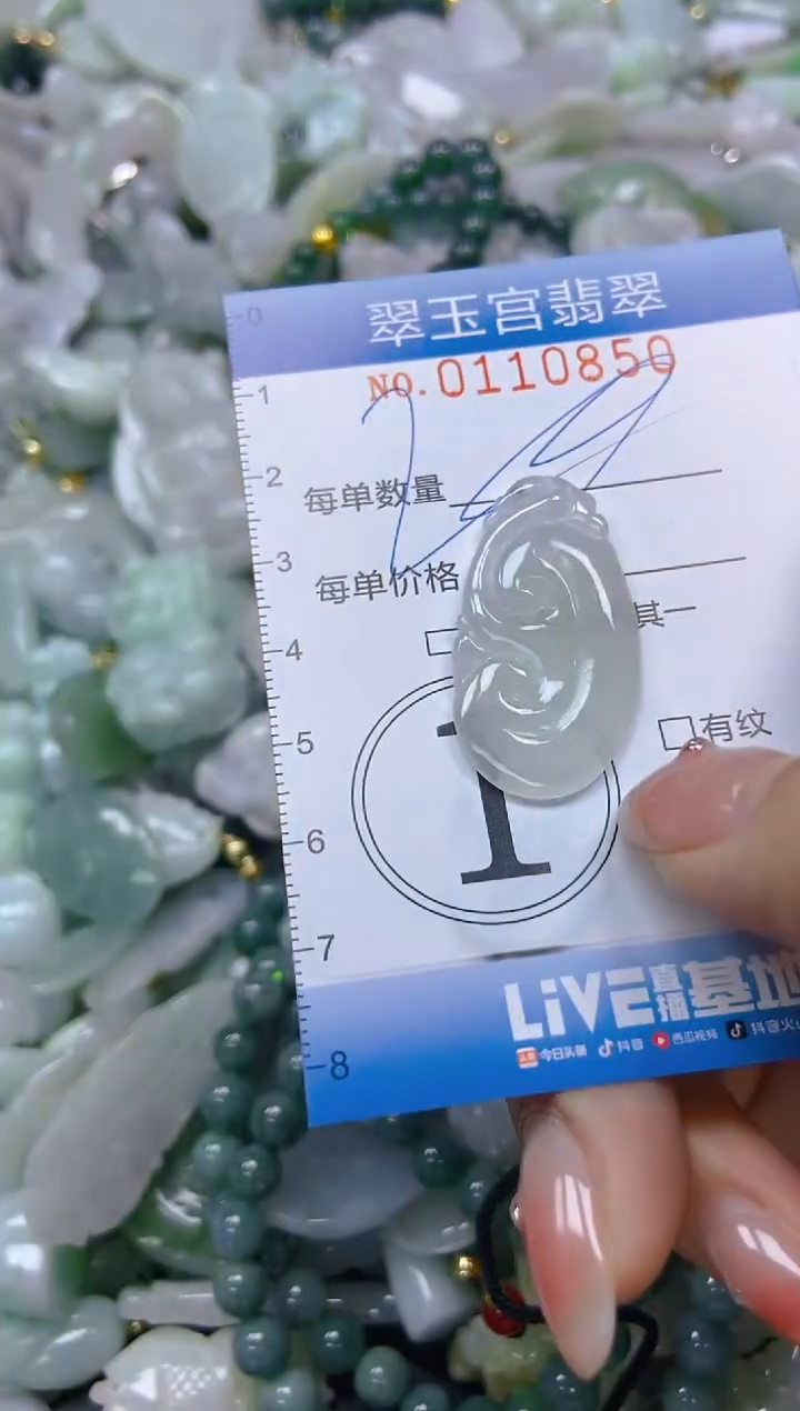 翡翠未镶嵌颈饰闪购0110850