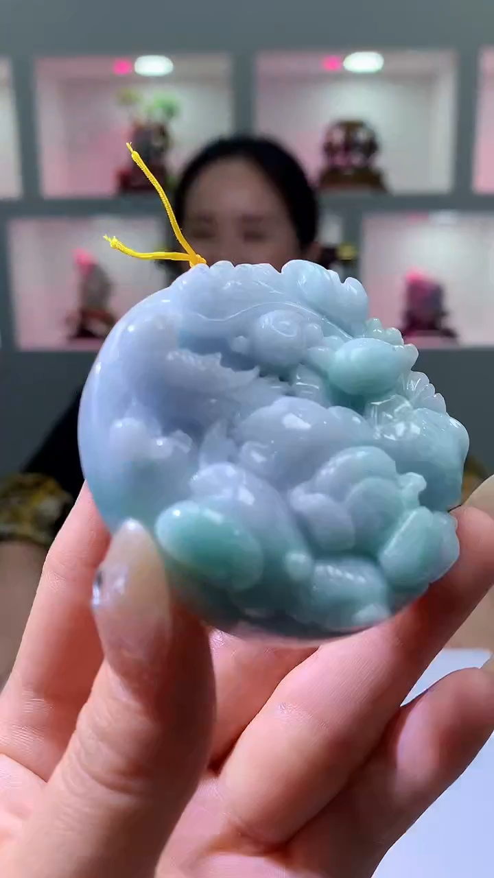 【闪购商品】定制翡翠未镶嵌8023jj-毛货挂件13