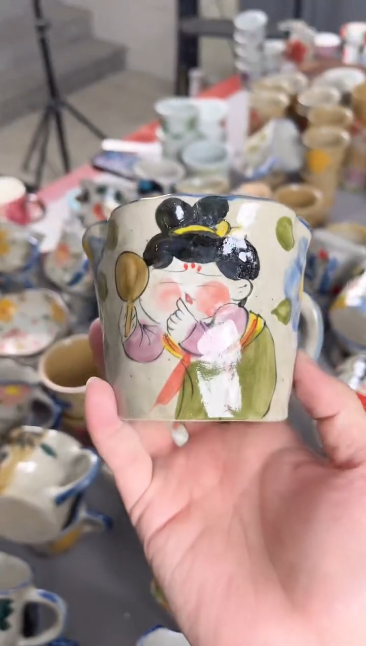 【闪购商品】瓷片景德镇手绘高温釉下彩