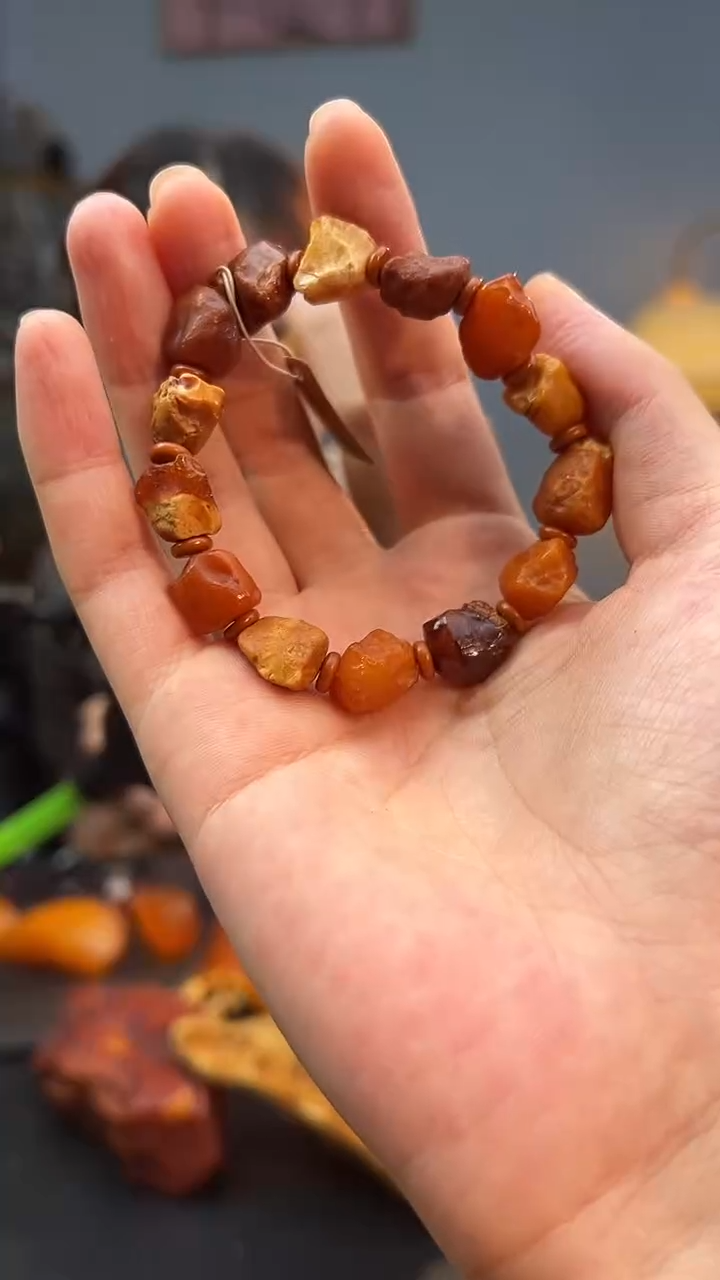 未镶嵌琥珀手串手串