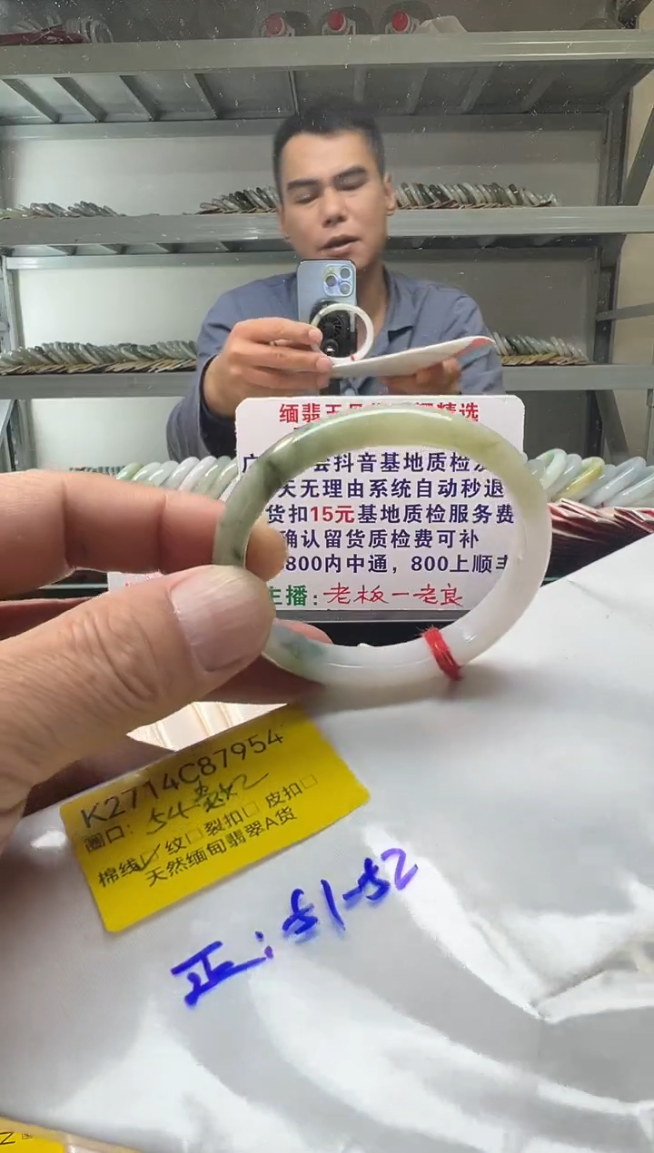 未镶嵌手镯翡翠54贵/87954