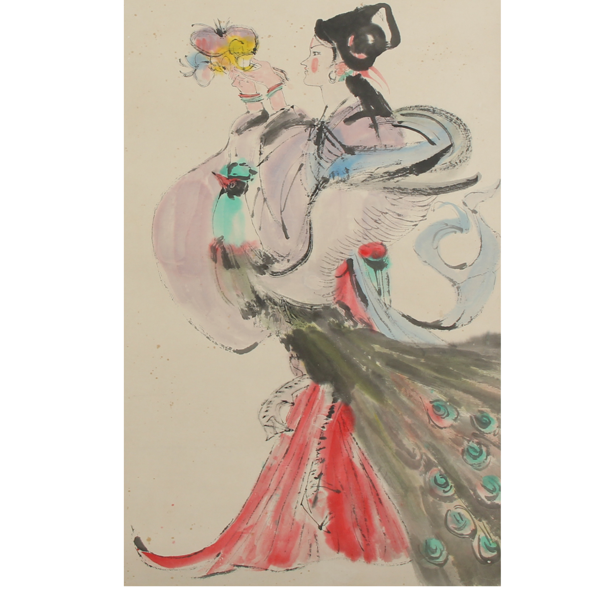 LOT.016 佚名 人物 纸本镜片 75*41cm 241