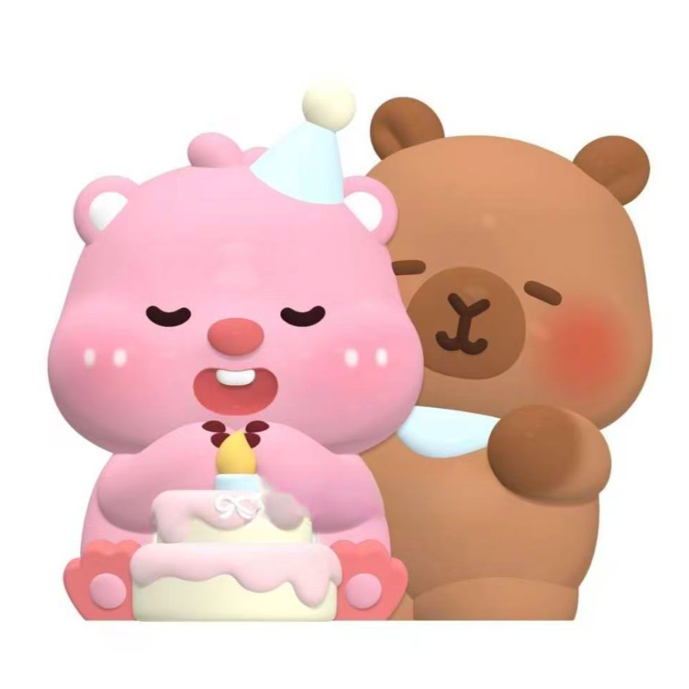 露皮卡皮巴拉生日香薰石膏娃娃绘画涂鸦玩具儿童情侣家庭摆件装饰