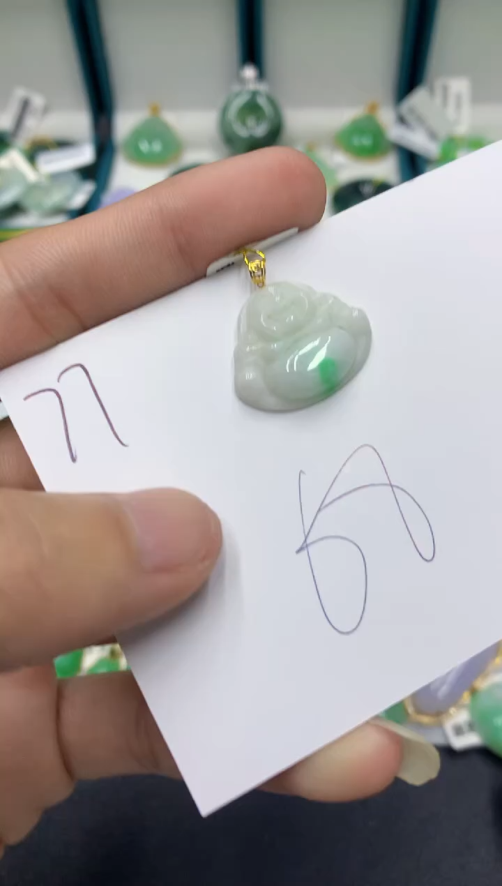 【闪购商品】翡翠颈饰18K金镶嵌翡翠