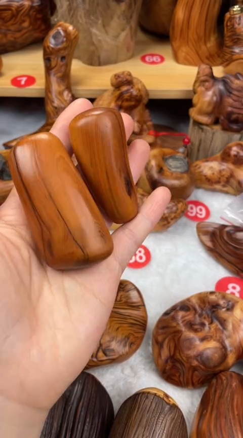 柏木（崖柏）太行崖柏黑油闻香把件奶香