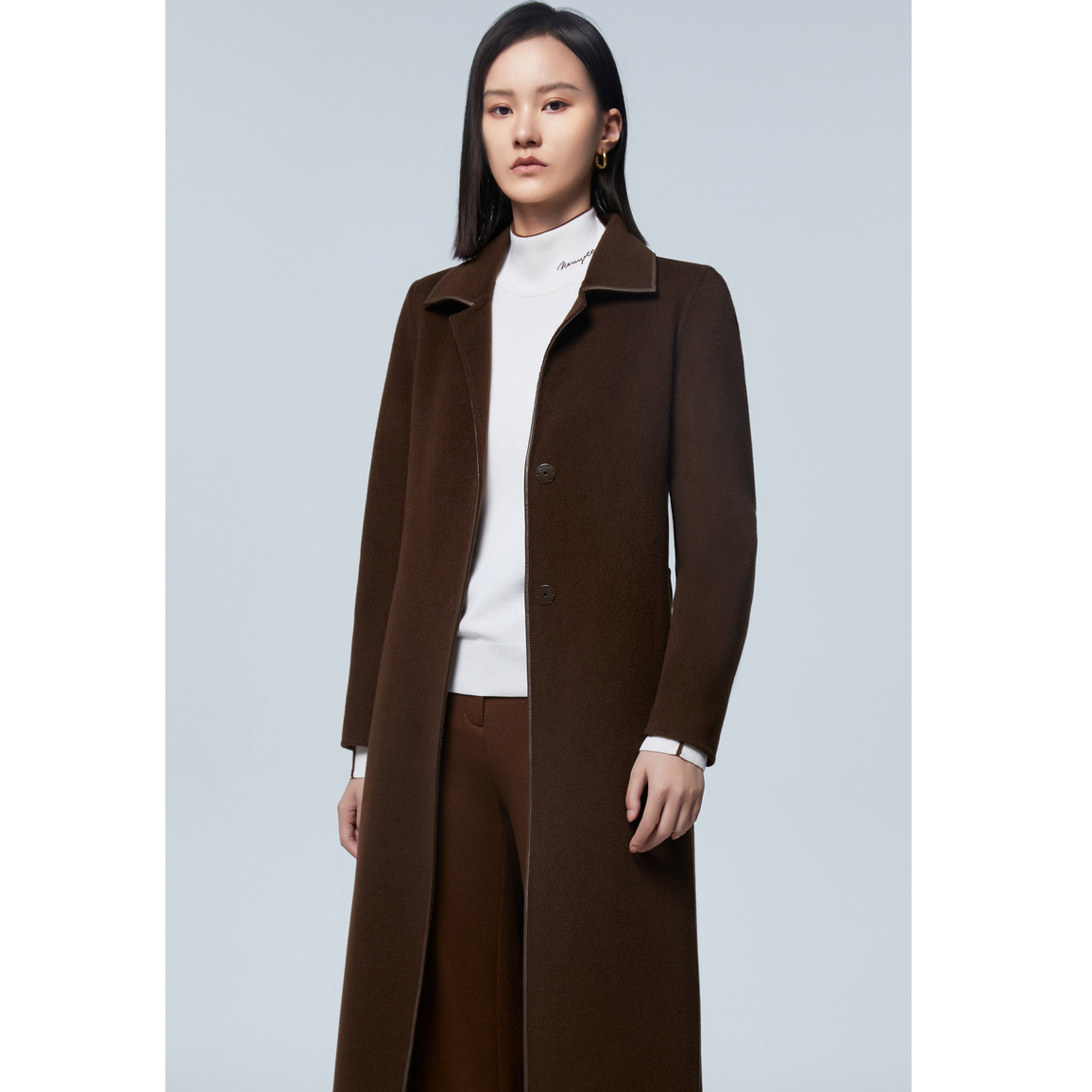 【羊羊专属】NEXY.CO/奈蔻大衣|羊绒|摩卡金棕|大衣高定|XL00741D7