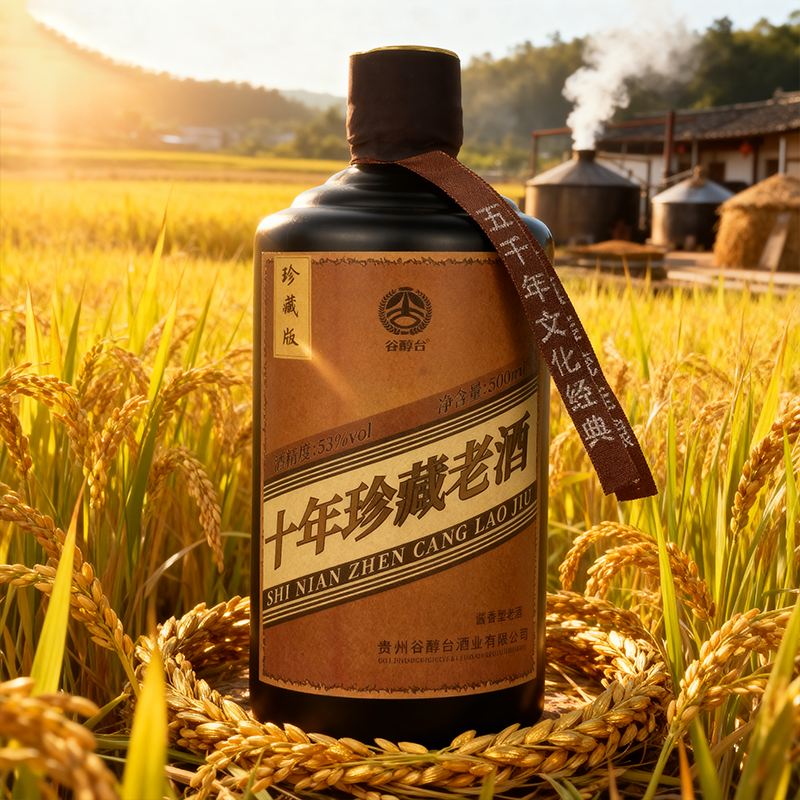 谷醇台 酒贵州茅台镇53度酱香型白酒传统工艺酿造500ml53%Vol500