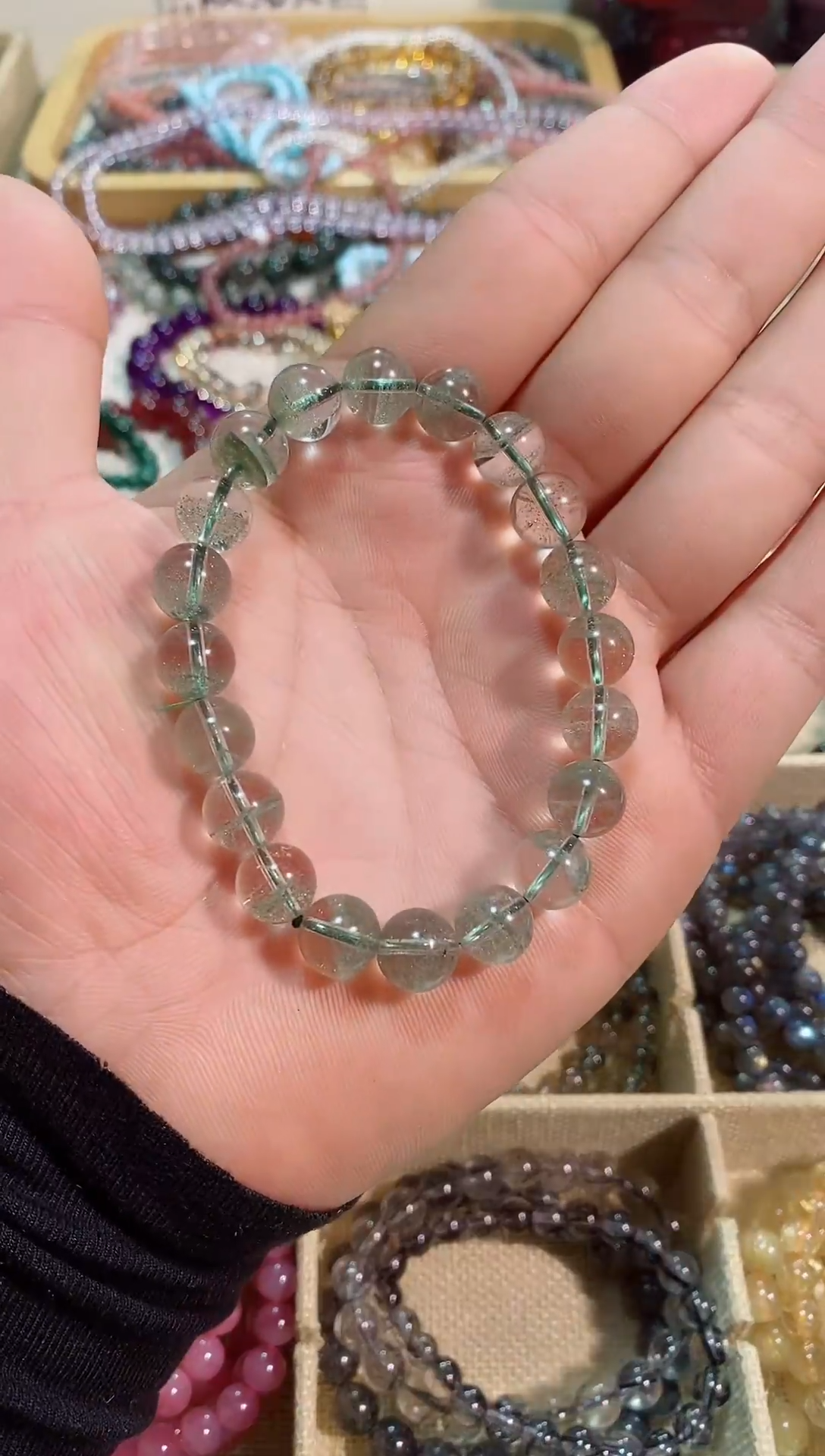 【闪购商品】水晶手链未镶嵌绿幽灵9M+（多样性发其一）