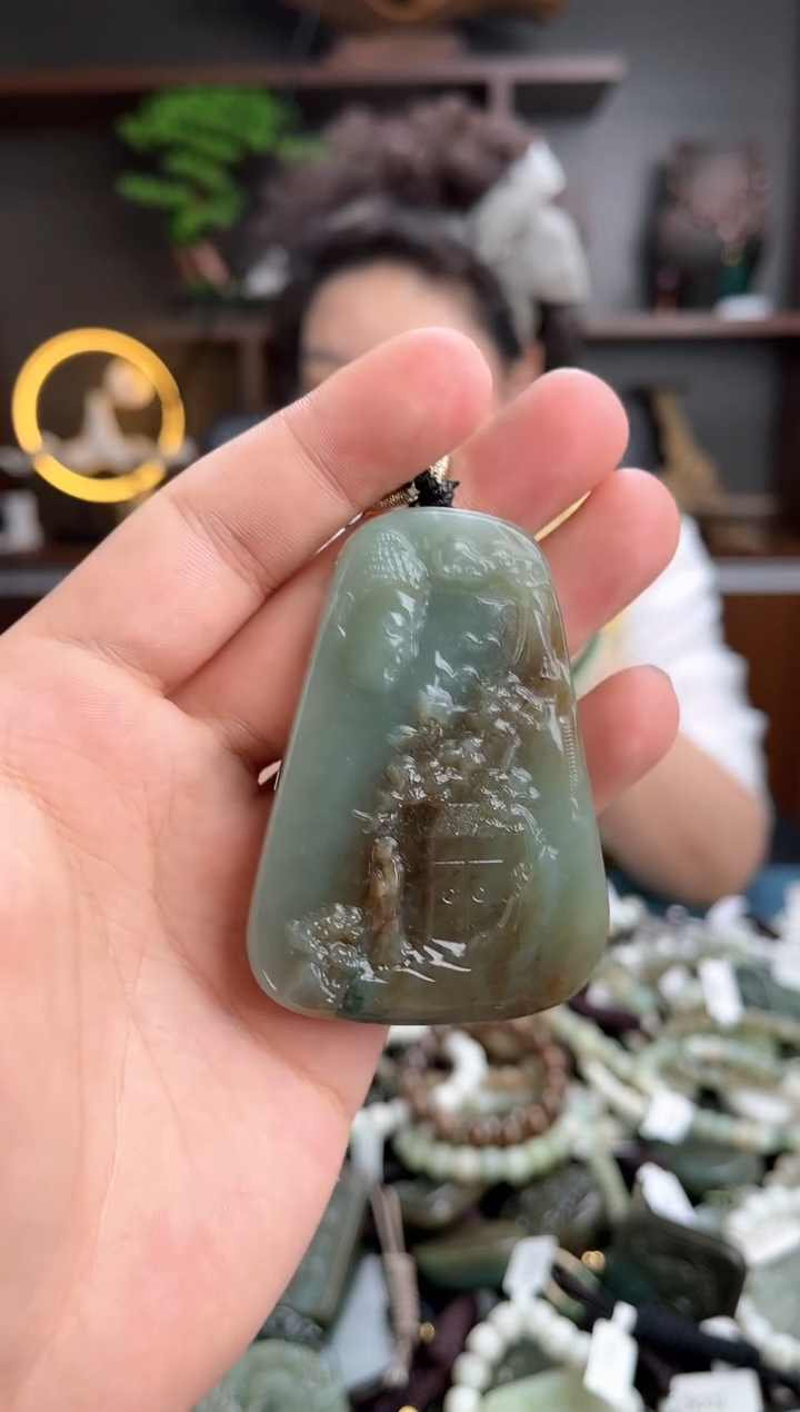 和田玉未镶嵌颈饰多样性发货，一物一拍