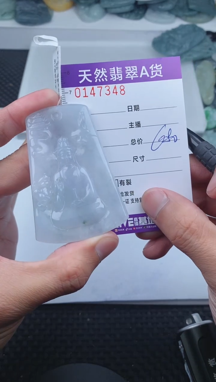 翡翠未镶嵌颈饰       348
