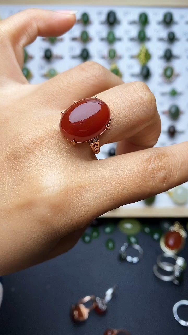 【闪购商品】南红玛瑙戒指未镶嵌1