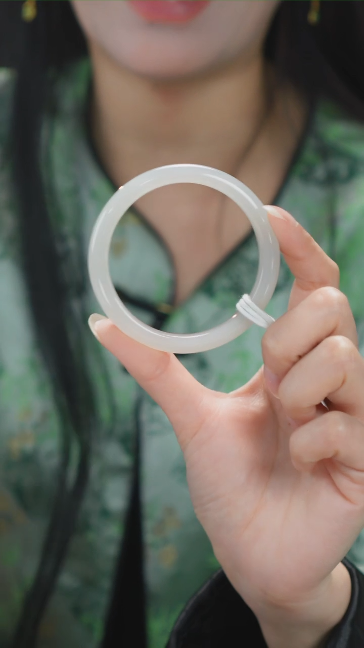 【闪购商品】和田玉手镯未镶嵌146【柚子来啦】和田玉拍一发一53