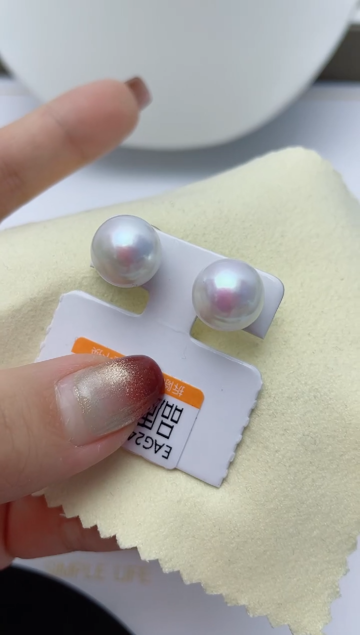 【闪购商品】淡水珍珠耳饰银S925镶嵌W24