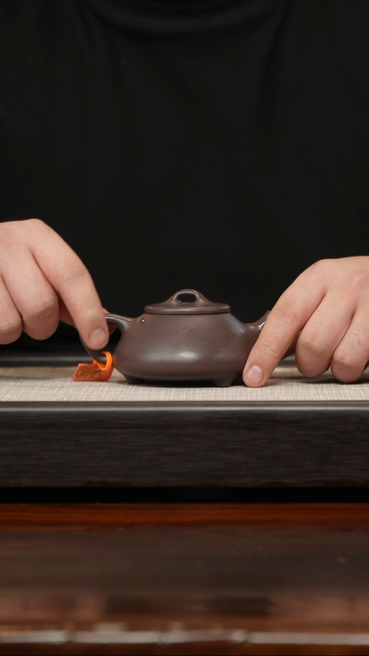 【闪购商品】紫砂茶壶心舟石瓢