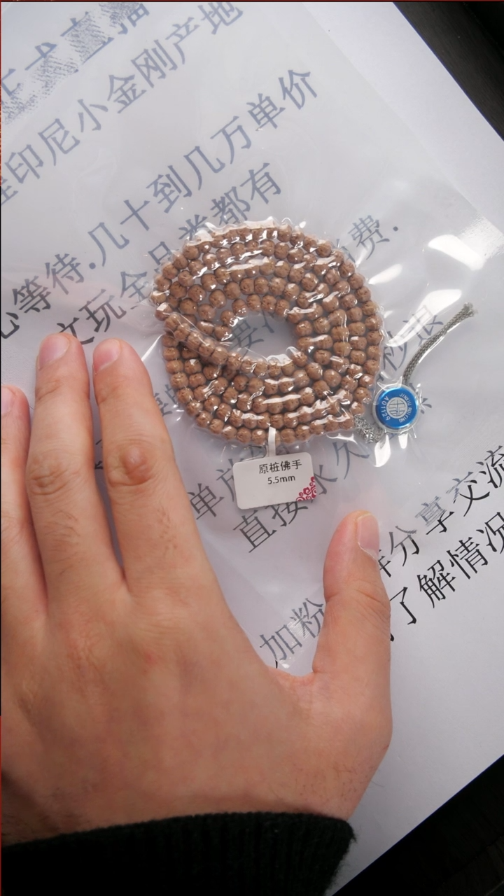 【闪购商品】金刚菩提吊坠16号 原桩佛手长串