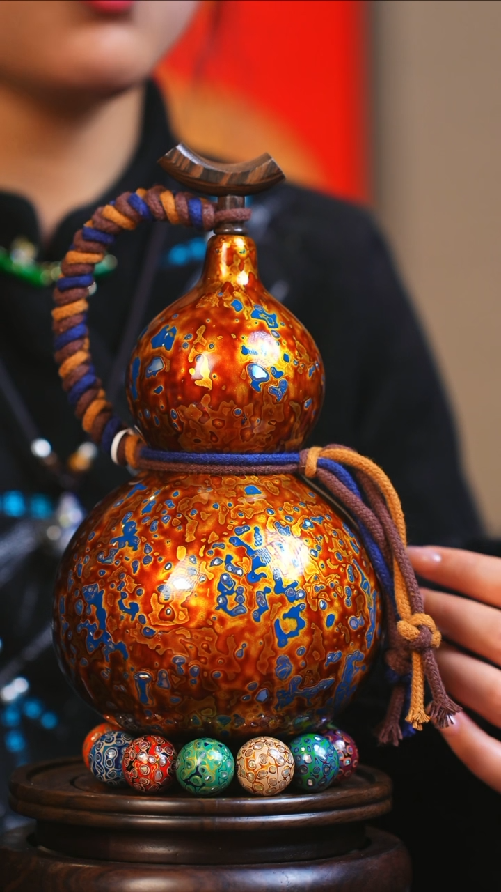 【闪购商品】JS134大师姐臻选非遗大漆酒葫芦