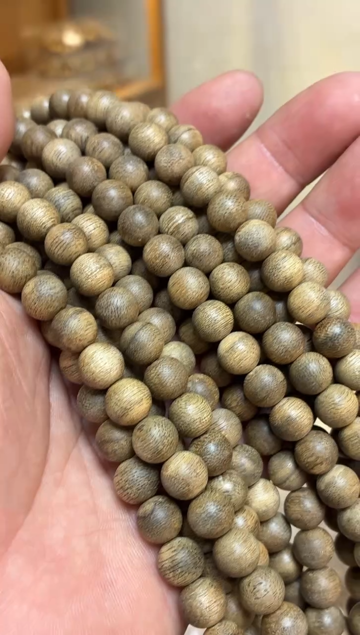 沉香手串 文莱圆珠长串0.9多样性发其一32