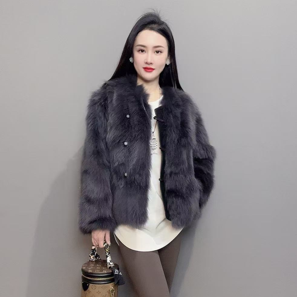 【MM上新】潮流时尚百搭狐狸毛外套