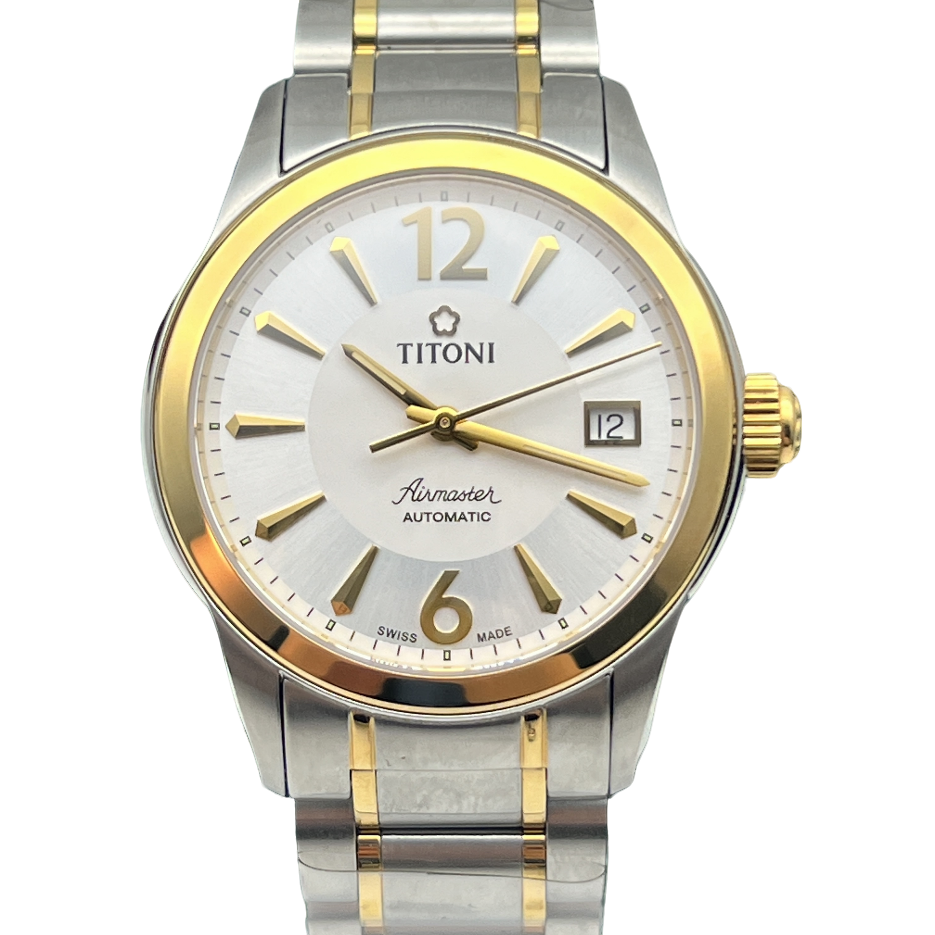 99新 Titoni/梅花 空霸/臻耀/男士机械间金83933/公价8500/37.8MM