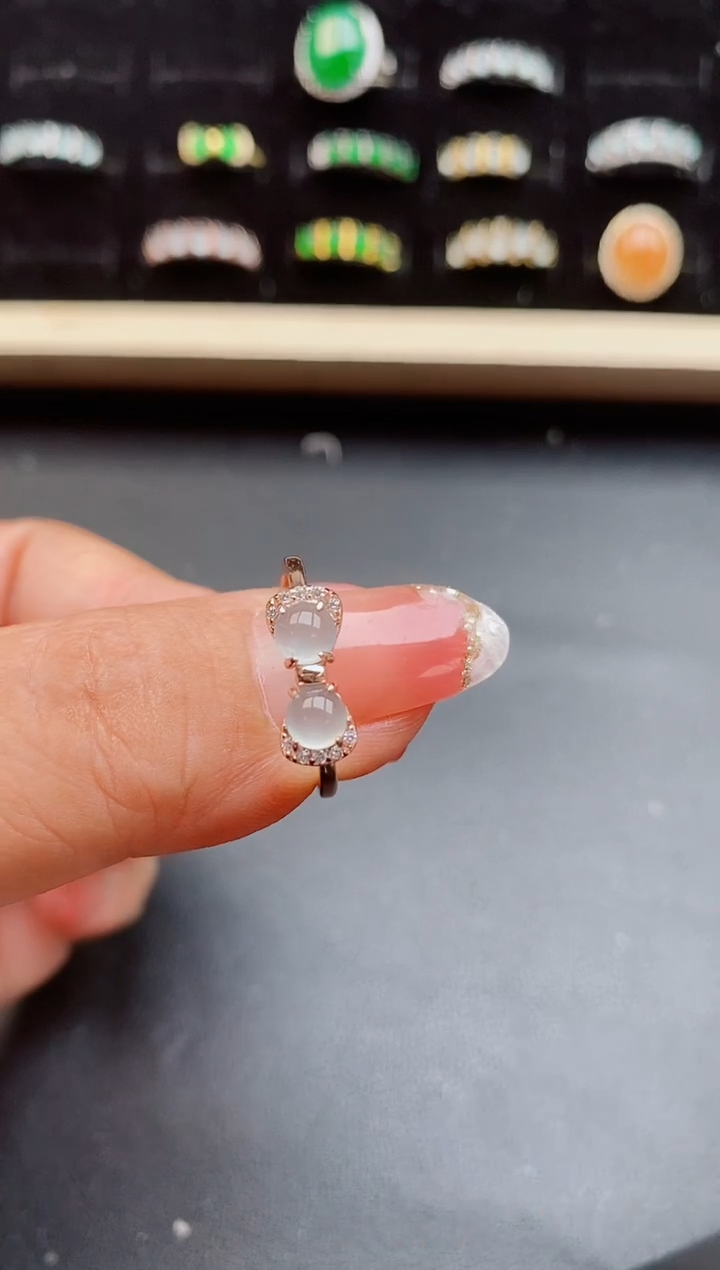 【闪购商品】翡翠戒指银S925镶嵌1212