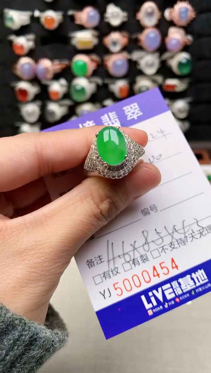 未镶嵌戒指翡翠0454