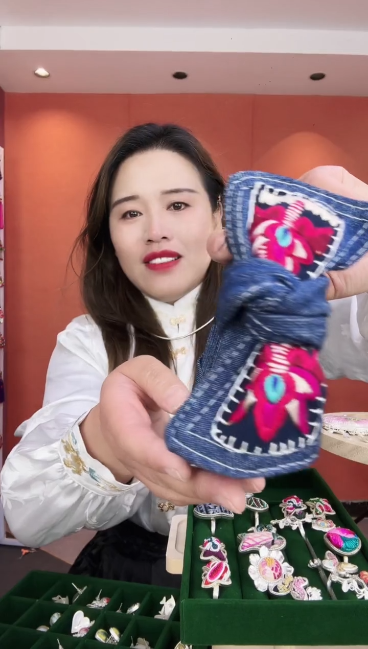 【闪购商品】织绣非遗手工刺绣发箍