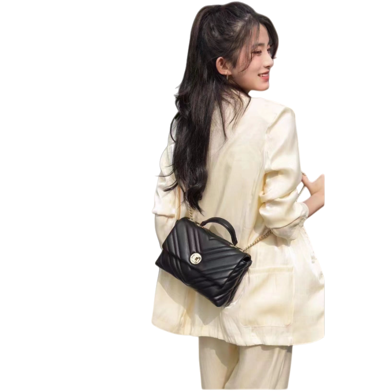 【初阳甄选】J-8067-黑色轻奢潮流经典小众女包