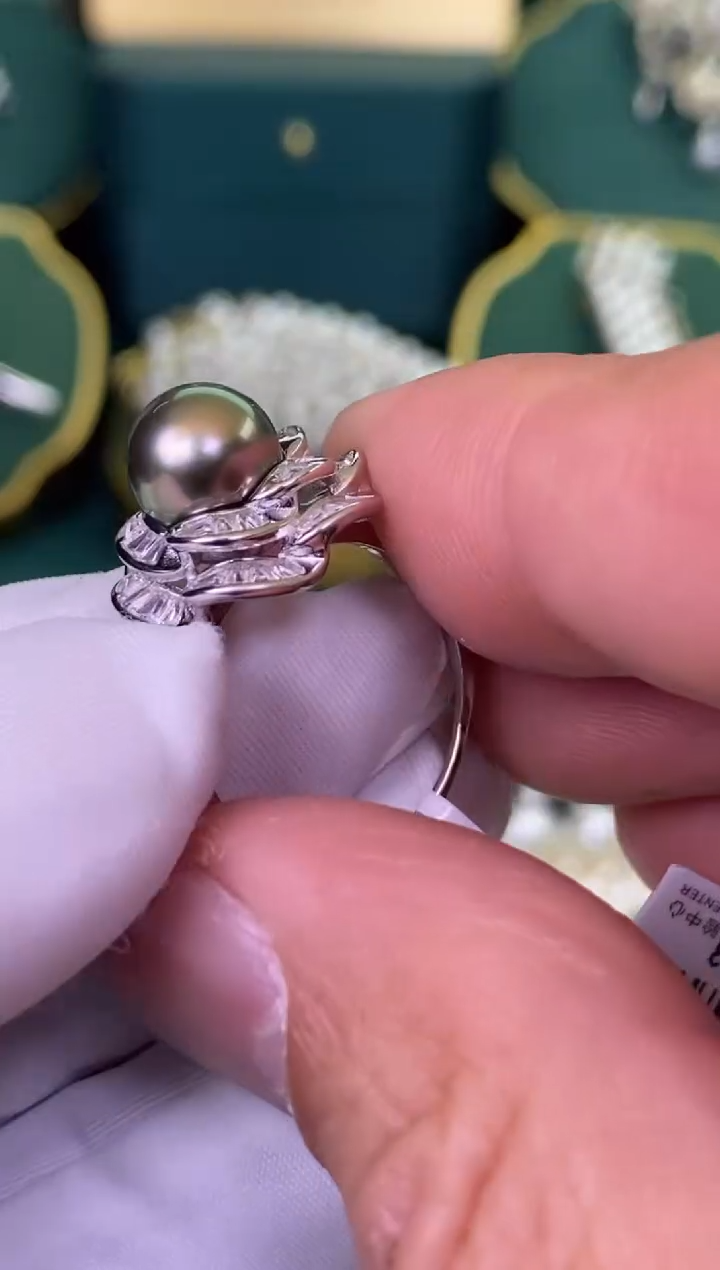 【闪购商品】海水珍珠戒指银S925镶嵌1