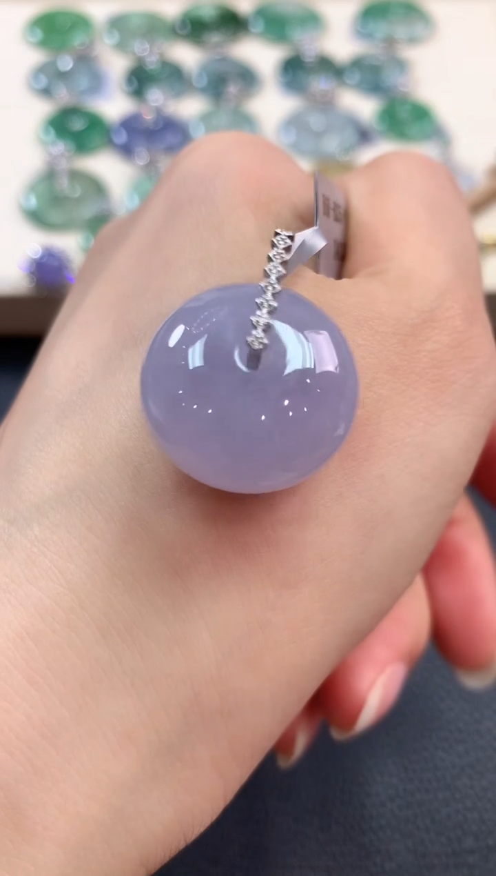 【闪购商品】翡翠吊坠(不含链)18K金镶嵌b62不退换有色差