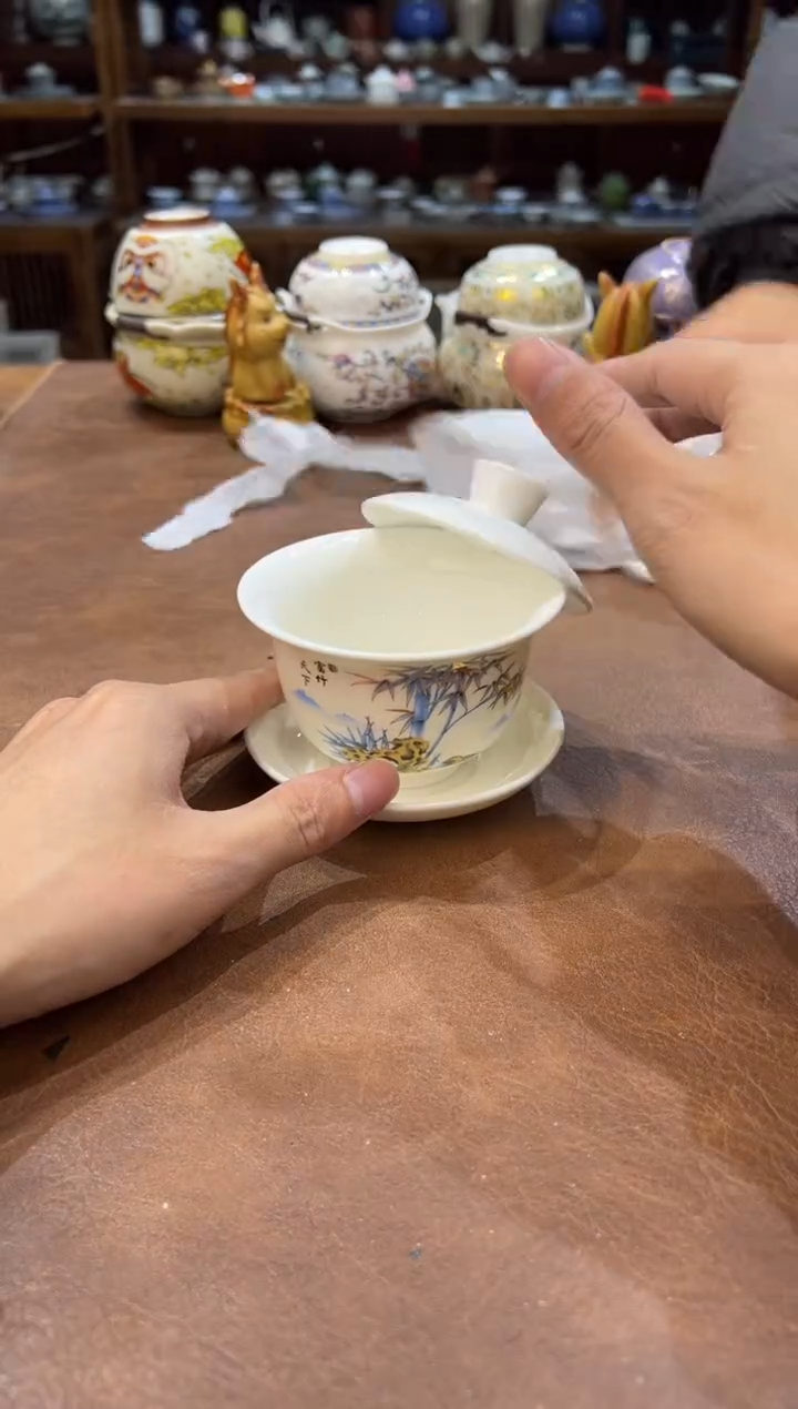 真的很便宜超好看会开片的旅行茶具