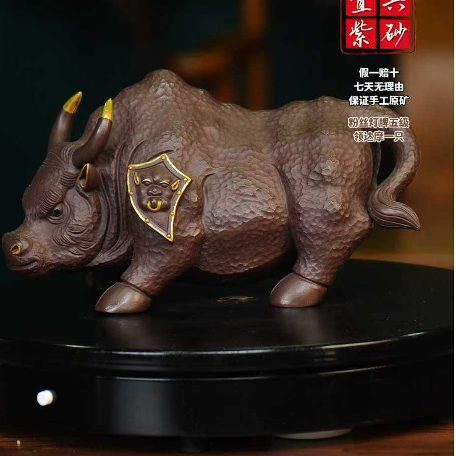 牛将军 宜兴紫砂泥塑