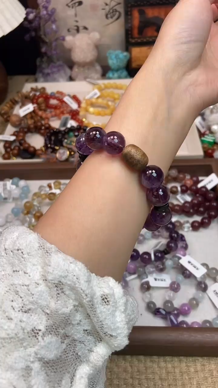 未镶嵌手链紫晶521