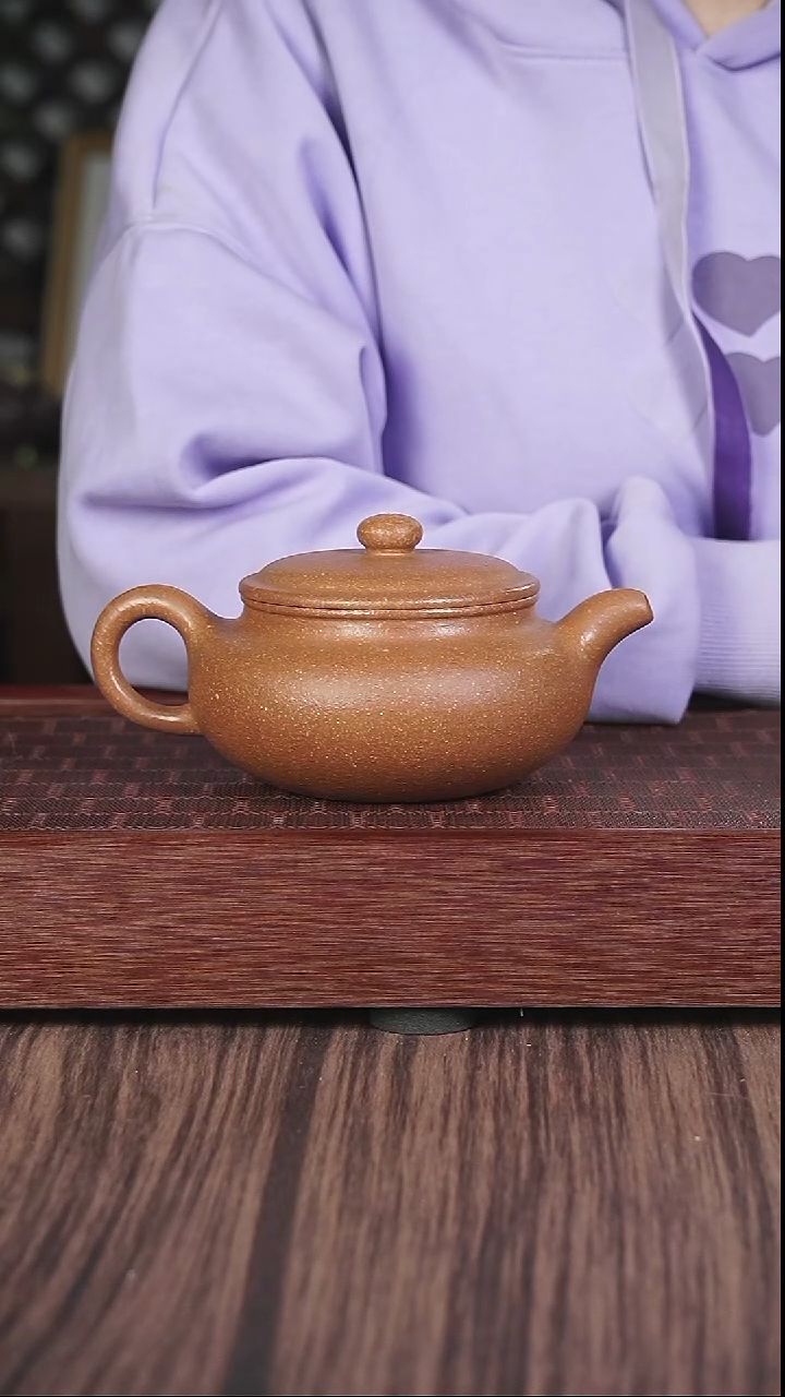 【闪购商品】紫砂茶壶黄降坡  扁腹
