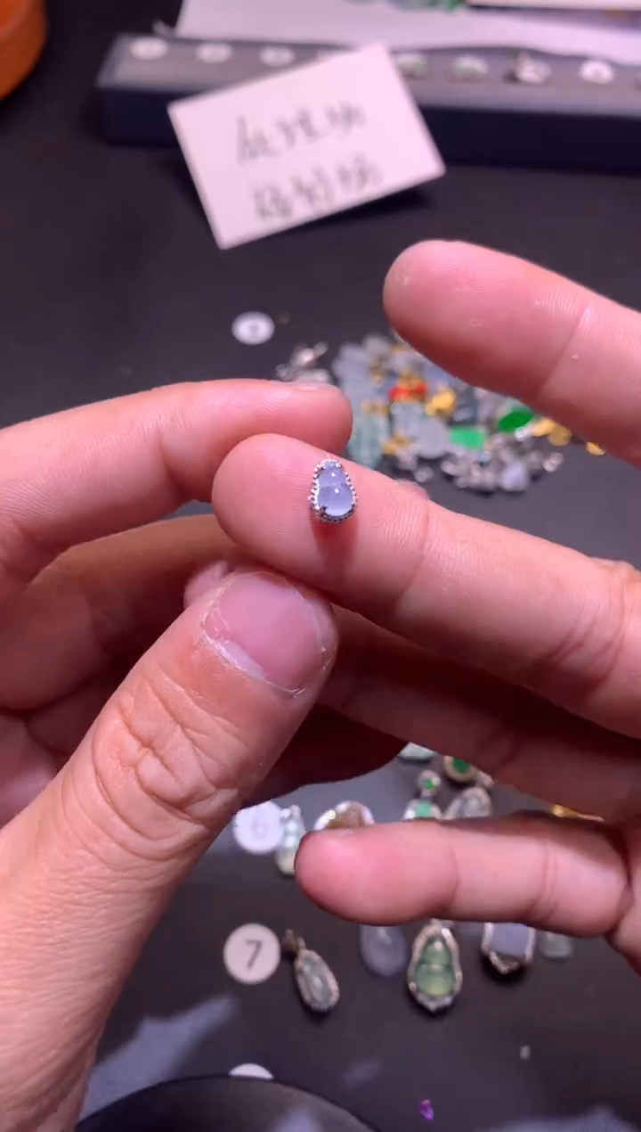 【闪购商品】翡翠吊坠(不含链)银S925镶嵌1