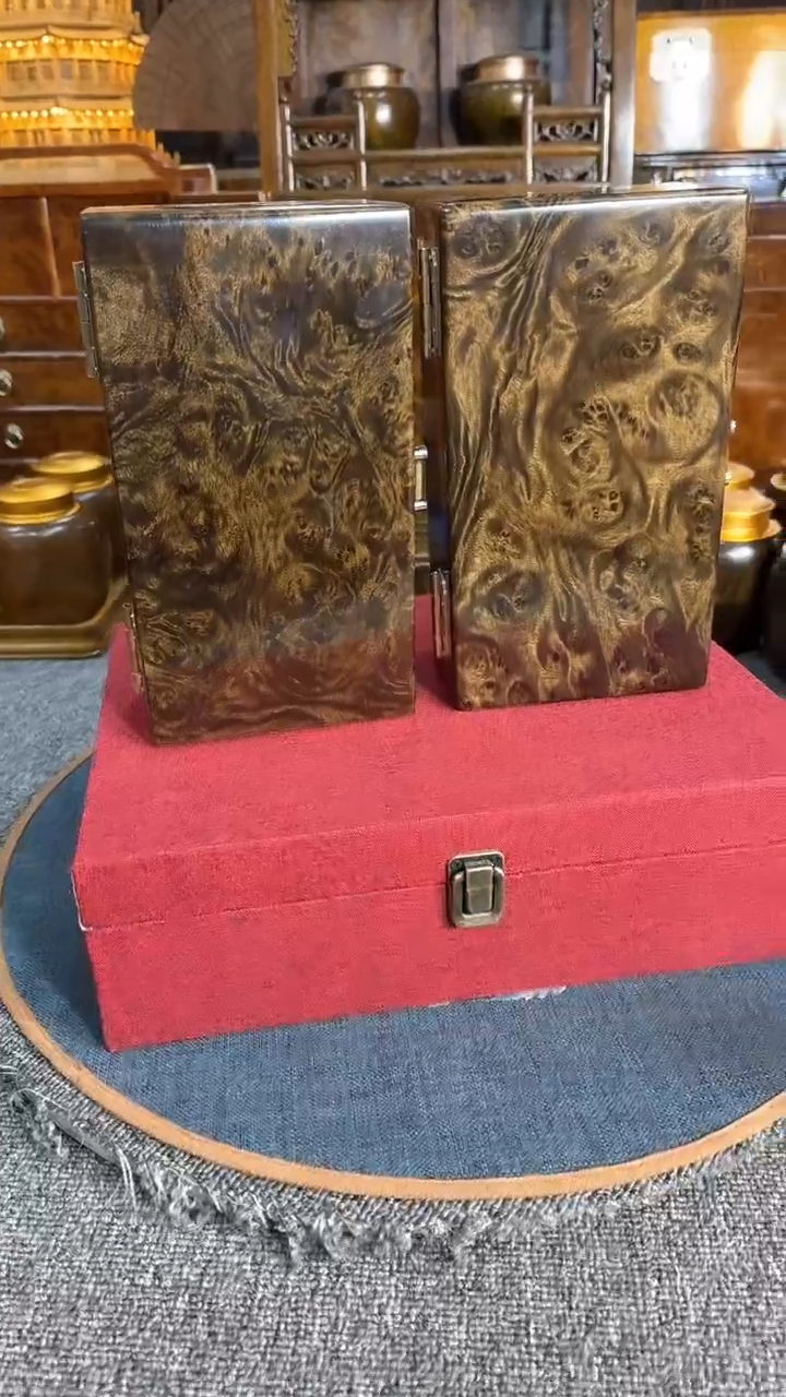 【闪购商品】乌木类成套家具阴沉首饰盒 一对  s20