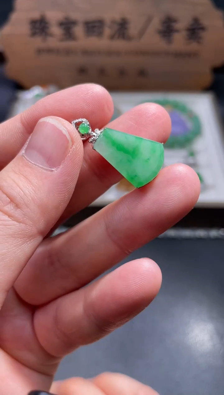 【闪购商品】翡翠颈饰18K金镶嵌13..........