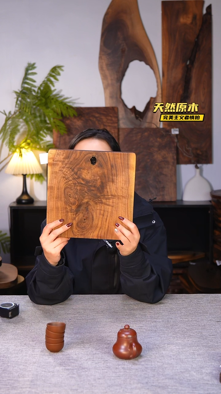 木北美黑胡桃原木.干裂疤结不属于商品质量问题完美主义者慎拍